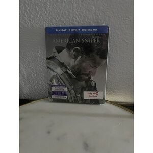 American Sniper Steelbook Blu-ray/DVD Digital Target Exclusive  Still In Wrapper